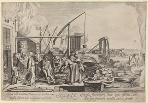 Ignis (Feu) - Jan van de Velde II, after Willem Buytewech