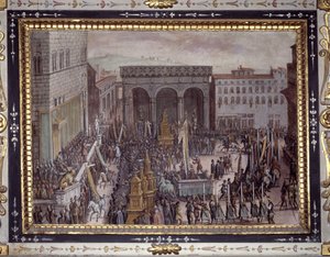 La fête des flatteries à Florence - Jan van der Straet