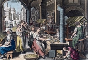 Production de Soie en Europe au 16ème Siècle - Jan van der (1523 1605) (after) Straet