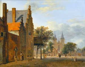 Place et église Saint-Victor à Xanten - Place et église Saint-Victor à Xanten ... - Jan van der (manner of) Heyden
