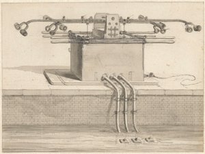Double pompe à succion pour la pompe à incendie - Jan van der Heyden