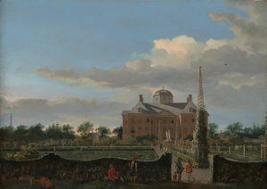 Le Huis ten Bosch à La Haye et son jardin formel vue du sud, vers 1668-70 - Jan van der Heyden