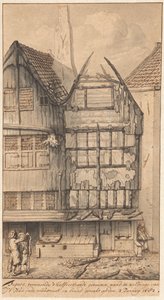 Deux maisons brûlées dans la Oude Nieuwstraat, 1682 - Jan van der Heyden