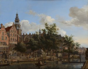 Vue de Oudezijds Voorburgwal avec l