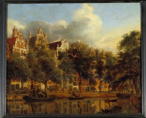 Vue du Herengracht à Amsterdam - Jan van der Heyden