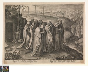 Les saintes femmes quittent le tombeau - Jan van der Straet