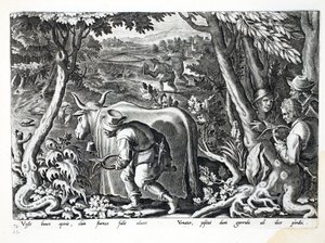 Chasse aux étourneaux et aux perdrix, illustration de 