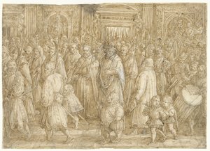 Retour du grand-duc Cosme Ier de Toscane à son palais - Jan van der Straet