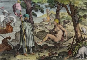 Vespucci découvrant l