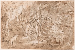 Adoration des bergers - Jan van der Straet, called Stradanus