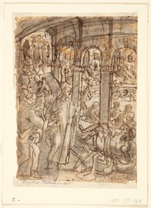 Recto : Christ guérissant des paralytiques près de la piscine de Bethesda ; Verso, en haut : Mercure, patron des voyageurs ; Verso, en bas : études d
