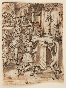 Saint Giovanni Gualberto et le Crucifix Miraculeux - Jan van der Straet, called Stradanus
