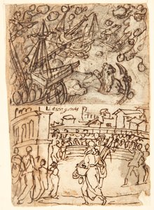 Page de carnet de croquis avec Cyclope