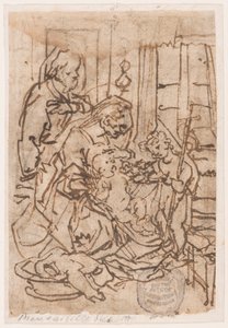 La Sainte Famille et Saint Jean-Baptiste - Jan van der Straet, called Stradanus