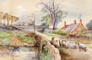 Une route de campagne - Jane Elizabeth Spindler