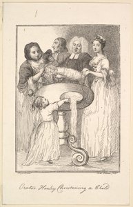 Orateur Henley baptisant un enfant, 1794 - Jane Ireland