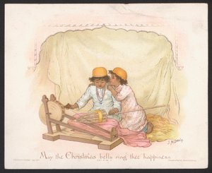Carte de Noël (chromolithographie)