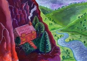 Maison dans les montagnes