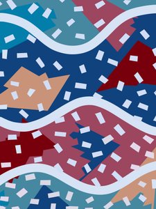 Vague colorée de piscine