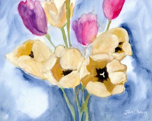 Tulipes sur la table à manger de maman, vers 2016 - Janel Bragg