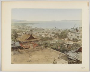 Lac Biwa depuis Miidera, Japon, c.1890 - Japanese Photographer