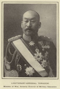 Lieutenant-général Terauchi, ministre de la Guerre, ancien directeur de l