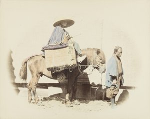 Homme à cheval - Japanese Photographer