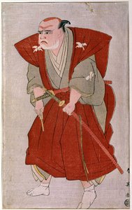 Un acteur de théâtre. Estampe japonaise du XIXe siècle. Paris, Musée Guimet, Musée des Arts Asiatiques - Japanese School
