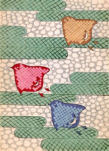Oiseaux abstraits - Japanese School