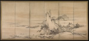 Paysage chinois, une paire d