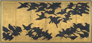 Corbeaux, début du 17ème siècle - Japanese School