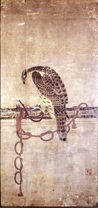 Faucon. Œuvre japonaise du 15ème siècle par Daysen. Gênes, Museo Chiossone