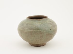 Pot avec décoration estampée et incrustation de glaçure, 1610-1630 - Japanese School
