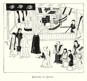 Jésuites au Japon (lithographie)