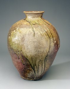 Grand pot, fours de Shigaraki, Shiga, période Muromachi, vers XVe-XVIe siècle - Japanese School
