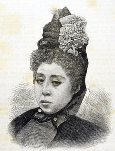Ère Meiji. Princesse Komatsu du Japon. Illustration de 1887 (Gravure) - Japanese School