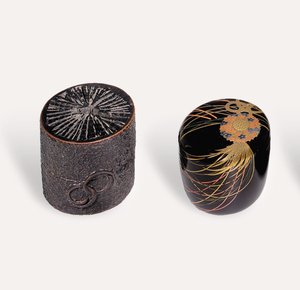 Boîte à thé Nakatsugi et boîte à thé Natsume, période Edo