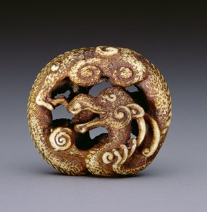 Netsuke représentant un dragon d