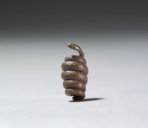 Ojime en forme de serpent (cuivre)