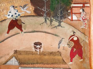 Osakazu Byobu - Paravent japonais à huit panneaux (peinture) - Japanese School