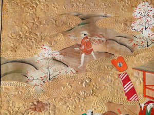 Osakazu Byobu - Paravent japonais à huit panneaux (peinture) - Japanese School