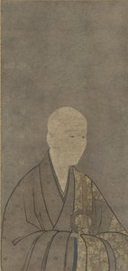 Portrait de Muso Kokushi (1275-1351) période Muromachi - Japanese School