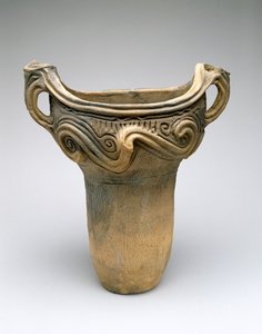 Pot avec motif de spirale, vers 7500-300 av. J.-C. - Japanese School