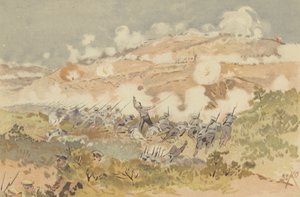 Contre-attaque russe sur notre position à Chien-shan - Japanese School