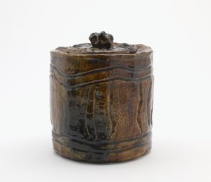 Pot à eau pour cérémonie du thé avec couvercle assorti, Tokyo, période Edo ou ère Meiji - Japanese School