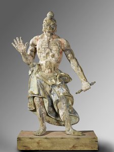 Gardien du temple, vers 1300-1400 (bois)