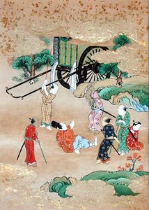 Le Moine Shogaku attaqué par des brigands - Japanese School