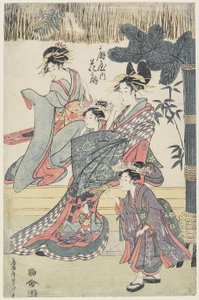 La Prostituée Hana?gi de la Maison ?giya, c.1796-97 - Japanese School