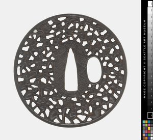 Tsuba : Cent singes - Japanese School