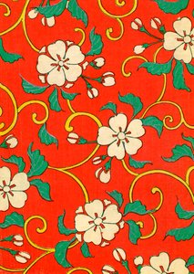 Estampe sur bois de fleurs de pommier - Japanese School